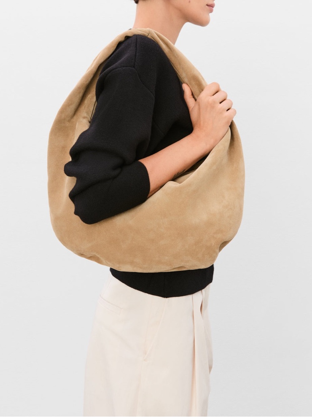 FLATTERED Alva Shoulder Bag Suede Sand